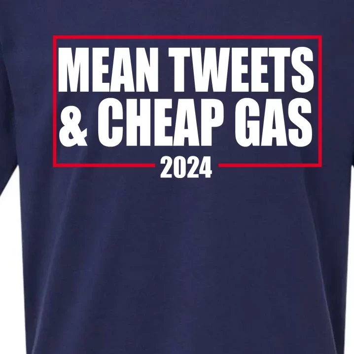 Mean Tweets And Cheap Gas 2024 Pro Trump Sueded Cloud Jersey T-Shirt