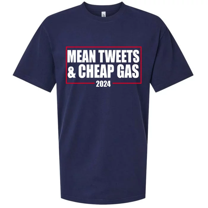 Mean Tweets And Cheap Gas 2024 Pro Trump Sueded Cloud Jersey T-Shirt