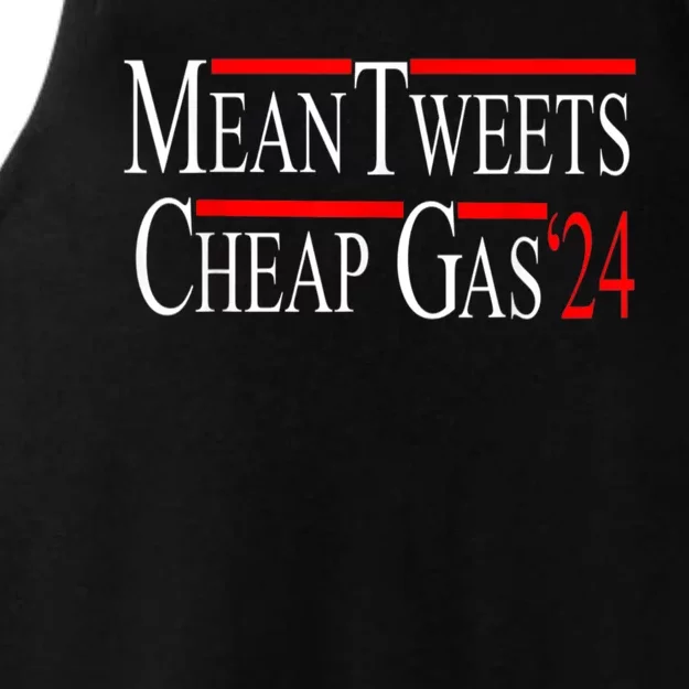 Mean Tweets And Cheap Gas 2024 Shirts Patriotic Pro Trump Ladies Tri-Blend Wicking Tank