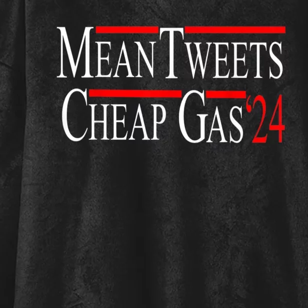 Mean Tweets And Cheap Gas 2024 Shirts Patriotic Pro Trump Hooded Wearable Blanket