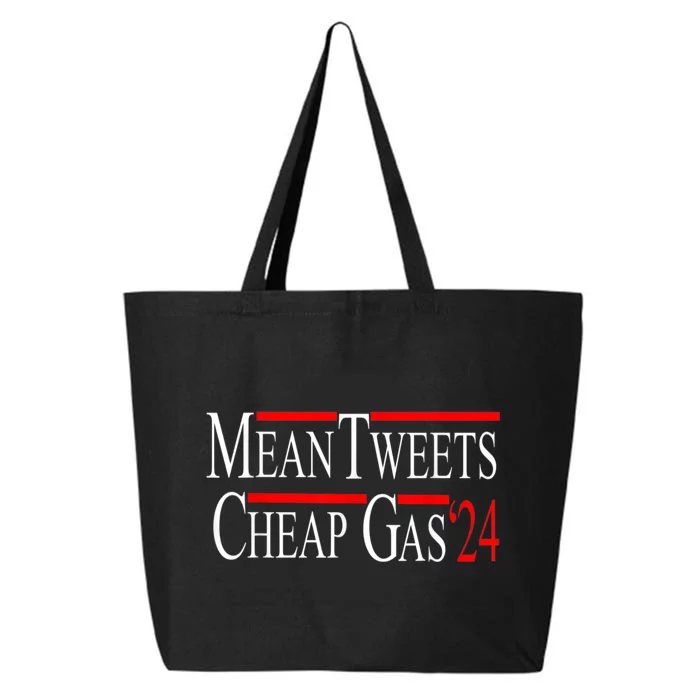 Mean Tweets And Cheap Gas 2024 Shirts Patriotic Pro Trump 25L Jumbo Tote