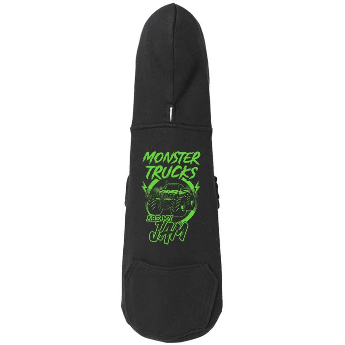 Monster Trucks Are My Jam Rally Doggie 3-End Fleece Hoodie