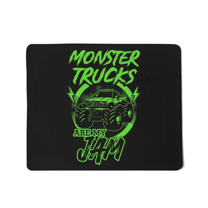 Monster Trucks Are My Jam Rally Mousepad