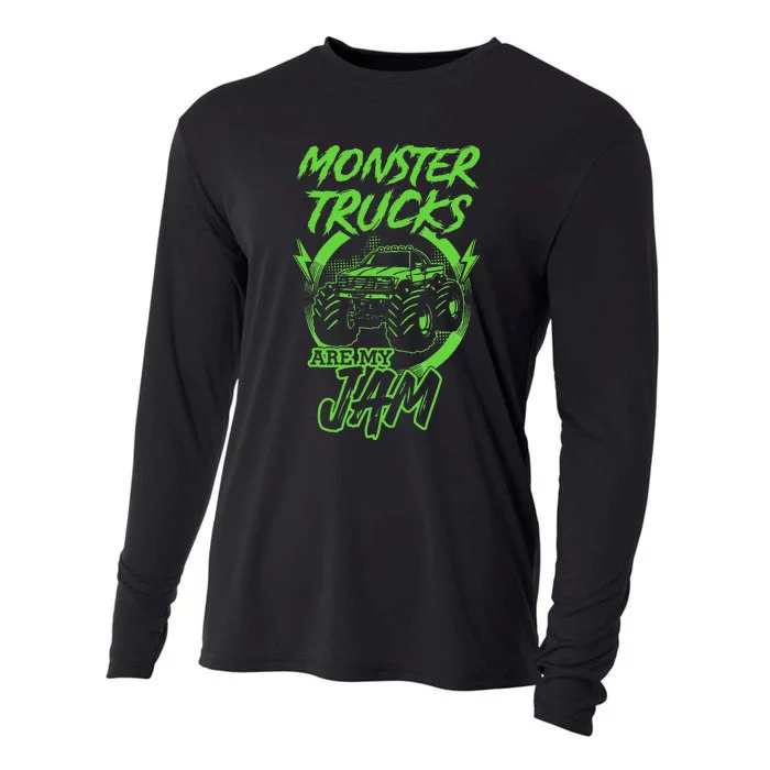 Monster Trucks Are My Jam Rally Cooling Performance Long Sleeve Crew