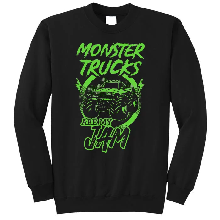 Monster Trucks Are My Jam Rally Tall Sweatshirt