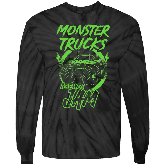 Monster Trucks Are My Jam Rally Tie-Dye Long Sleeve Shirt