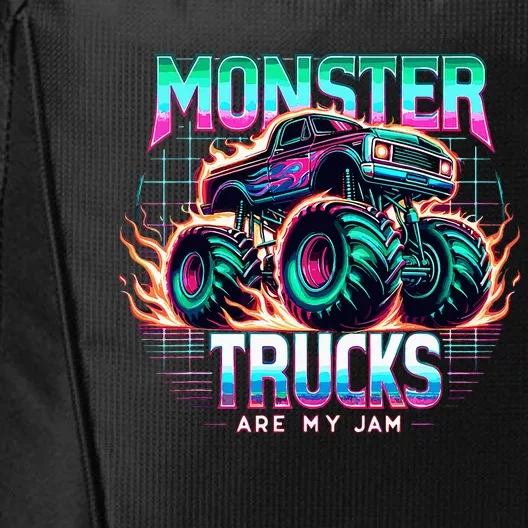 Monster Trucks Are My Jam City Backpack