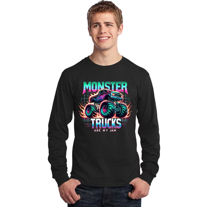 Monster Trucks Are My Jam Tall Long Sleeve T-Shirt