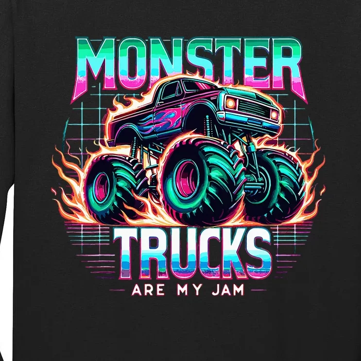 Monster Trucks Are My Jam Tall Long Sleeve T-Shirt