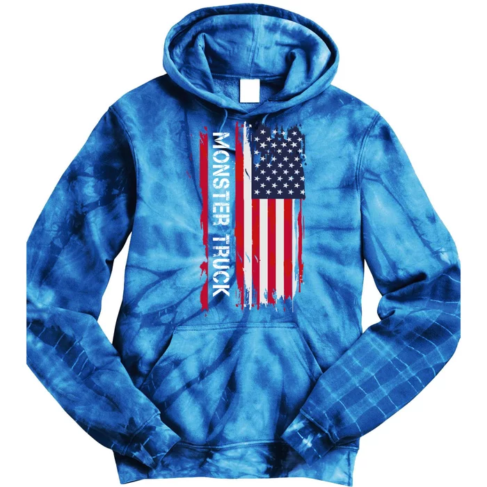 Monster Truck And Gift Tie Dye Hoodie