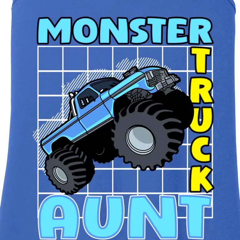 Monster Truck Aunt Monster Truck Family Fans Gift Ladies Essential Tank