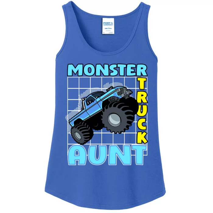 Monster Truck Aunt Monster Truck Family Fans Gift Ladies Essential Tank