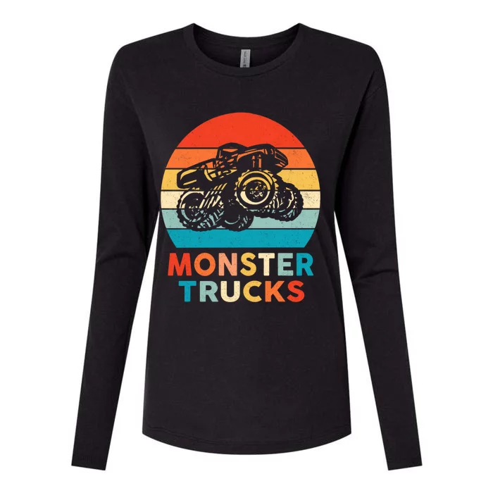 Monster Truck And Adults Cool Gift Womens Cotton Relaxed Long Sleeve T-Shirt