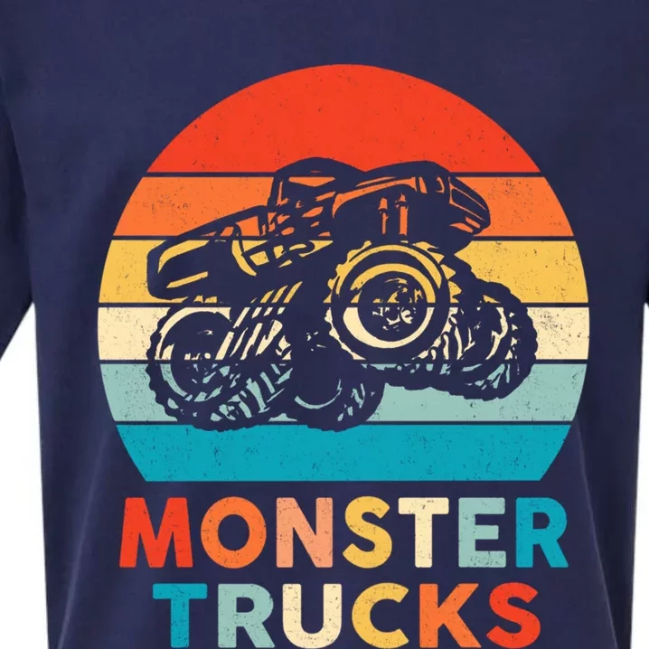 Monster Truck And Adults Cool Gift Sueded Cloud Jersey T-Shirt