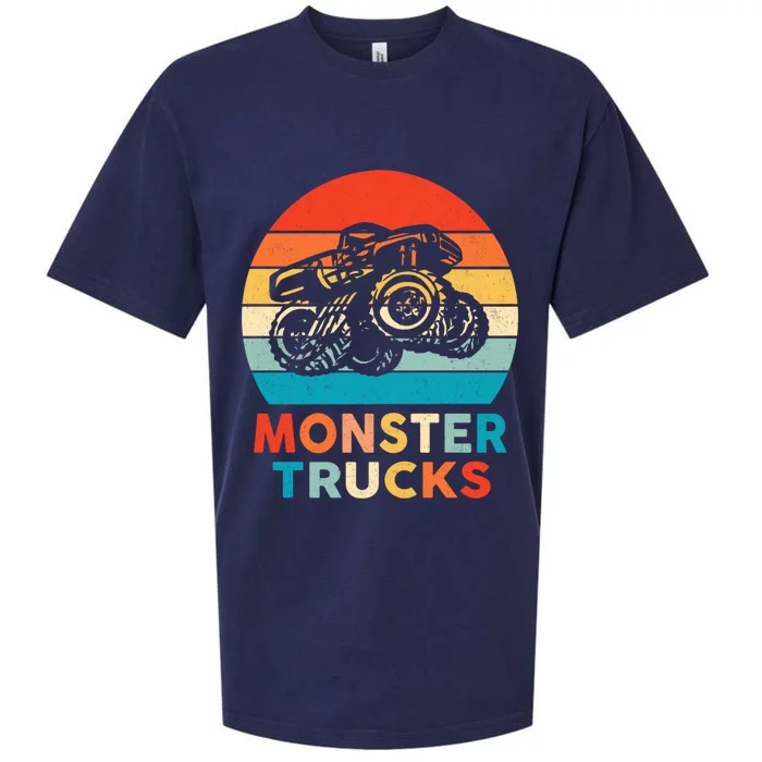 Monster Truck And Adults Cool Gift Sueded Cloud Jersey T-Shirt