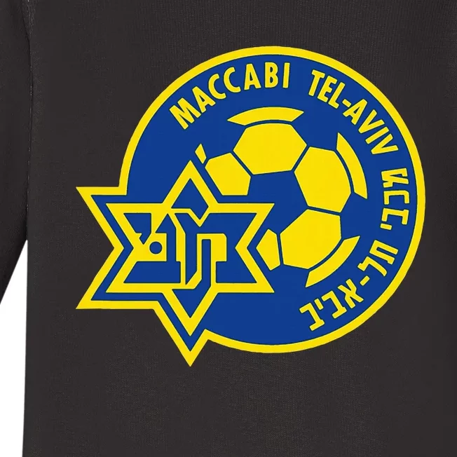 Maccabi Tel Aviv Sport Fc Football Club Israel Baby Long Sleeve Bodysuit