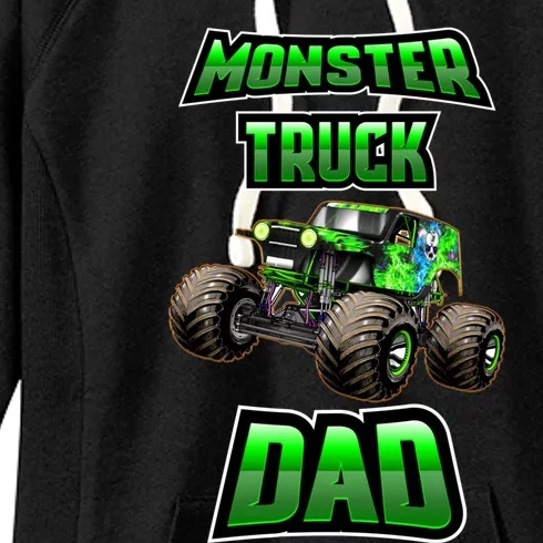 Monster Trucks Are My Jam Monster Truck Dad Women's Fleece Hoodie