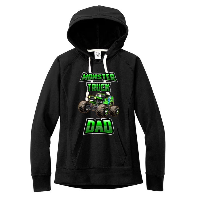 Monster Trucks Are My Jam Monster Truck Dad Women's Fleece Hoodie