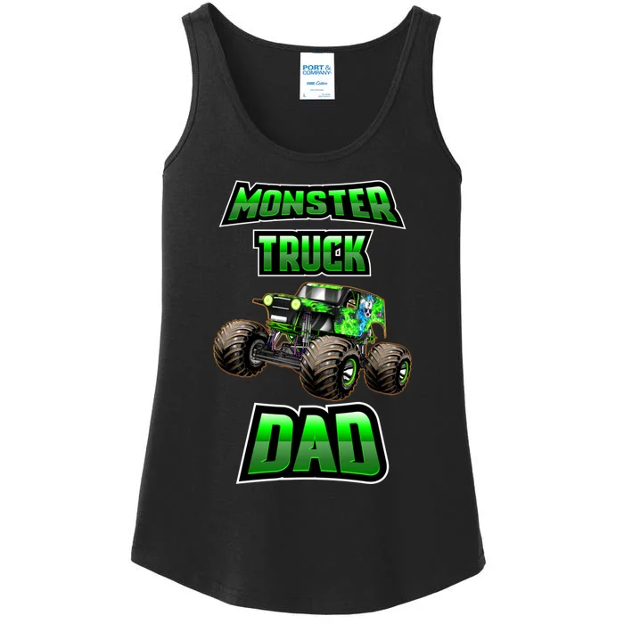 Monster Trucks Are My Jam Monster Truck Dad Ladies Essential Tank