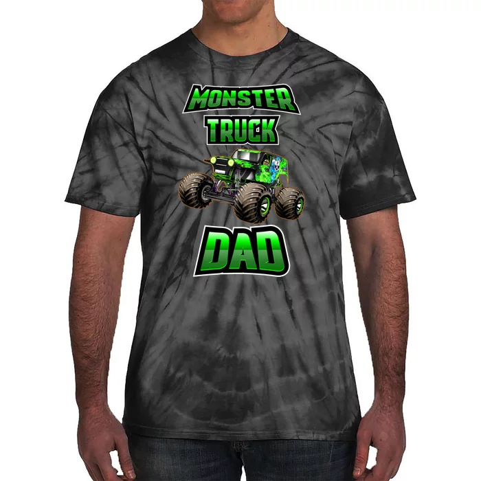 Monster Trucks Are My Jam Monster Truck Dad Tie-Dye T-Shirt