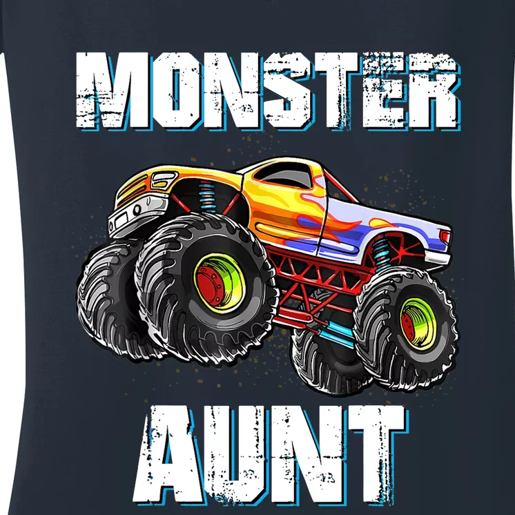 Monster Truck Aunt Women's V-Neck T-Shirt