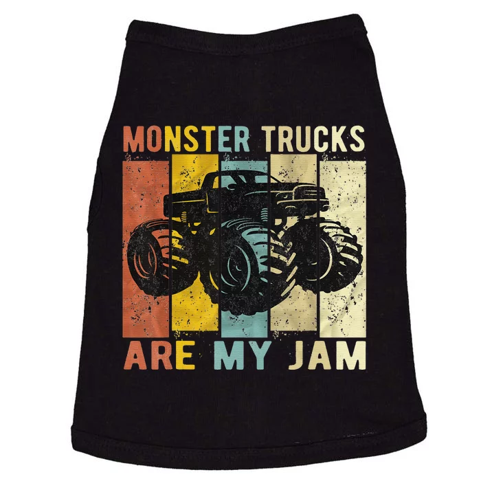 Monster Trucks Are My Jam Vintage Retro Monster Truck Doggie Tank