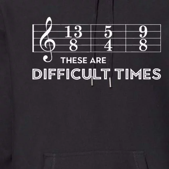 Musician These Are Difficult Times Premium Hoodie