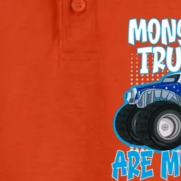 Monster Trucks Are My Jam Funny Monster Trucks Meaningful Gift Dry Zone Grid Performance Polo