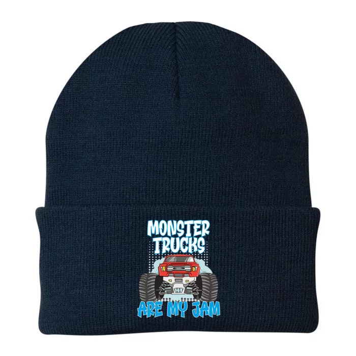 Monster Trucks Are My Jam Monster Truck Cute Gift Knit Cap Winter Beanie