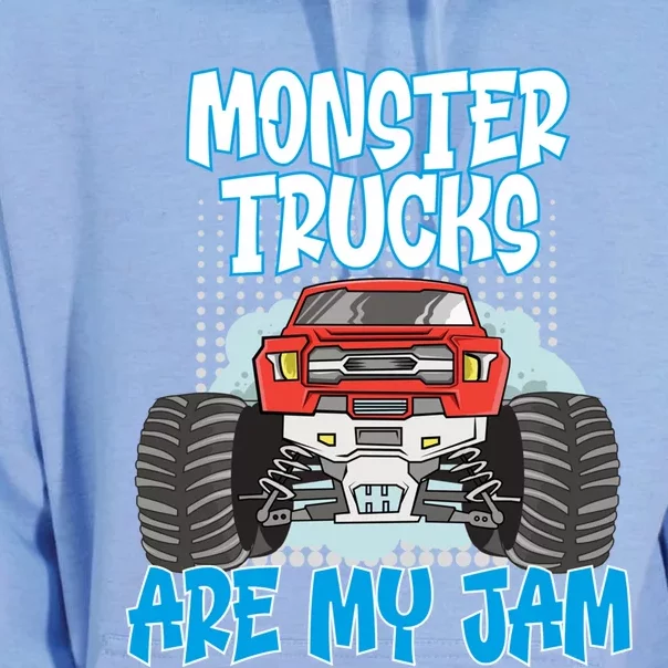 Monster Trucks Are My Jam Monster Truck Cute Gift Unisex Surf Hoodie