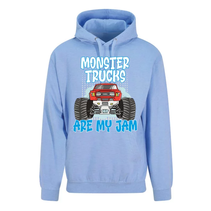 Monster Trucks Are My Jam Monster Truck Cute Gift Unisex Surf Hoodie