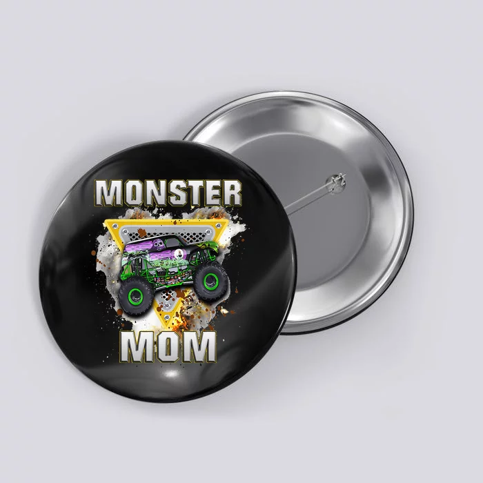 Monster Truck Are My Jam Monster Truck Mom Button