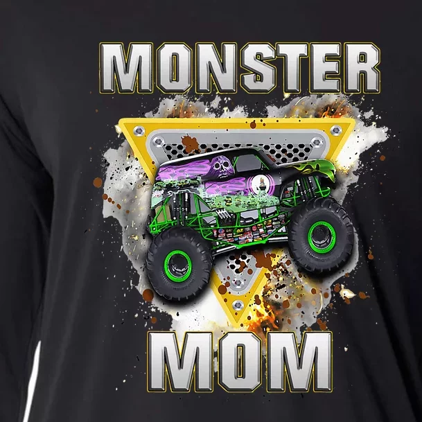 Monster Truck Are My Jam Monster Truck Mom Cooling Performance Long Sleeve Crew