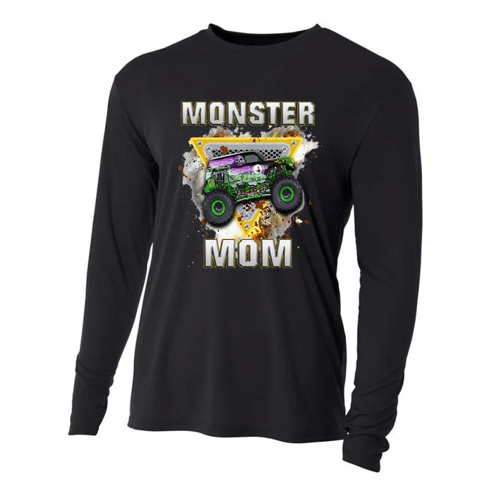 Monster Truck Are My Jam Monster Truck Mom Cooling Performance Long Sleeve Crew