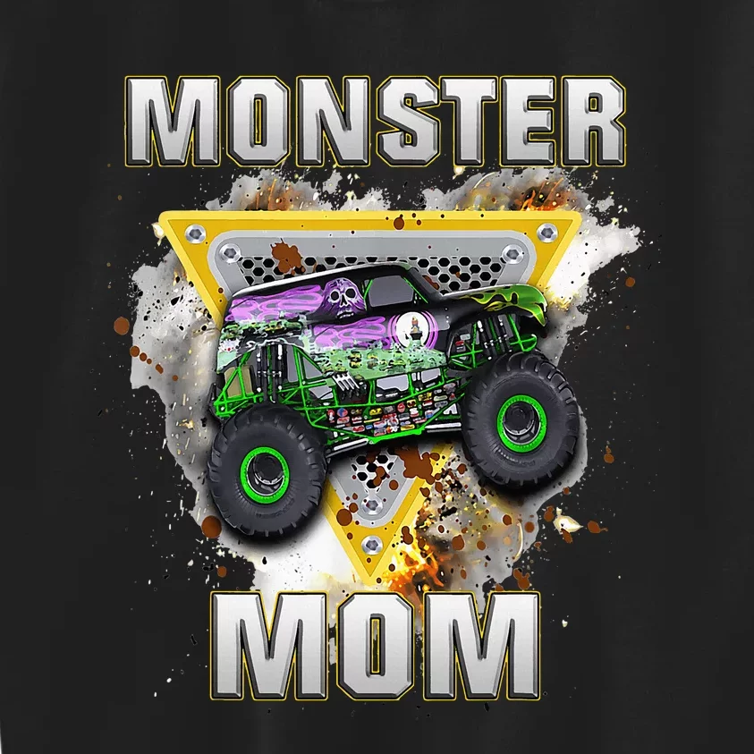 Monster Truck Are My Jam Monster Truck Mom Kids Sweatshirt