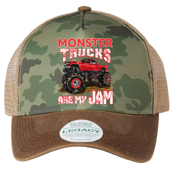 Monster Truck Are My Jam For Monster Truck Lovers Legacy Tie Dye Trucker Hat