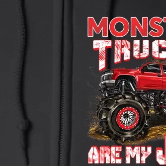 Monster Truck Are My Jam For Monster Truck Lovers Full Zip Hoodie