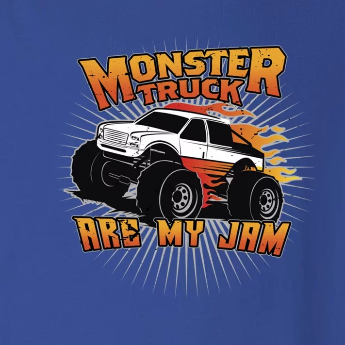 Monster Truck Are My Jam Cute Gift Toddler Long Sleeve Shirt