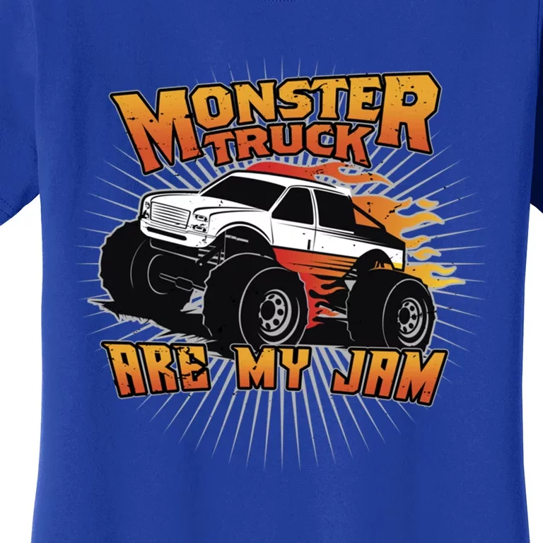 Monster Truck Are My Jam Cute Gift Women's T-Shirt