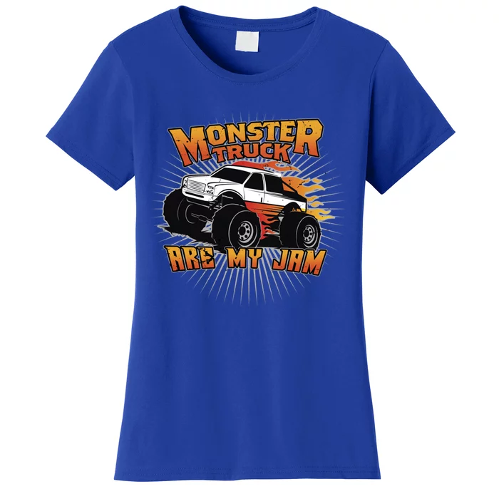 Monster Truck Are My Jam Cute Gift Women's T-Shirt