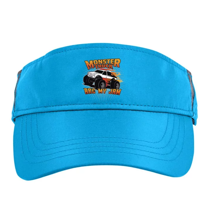 Monster Truck Are My Jam Cute Gift Adult Drive Performance Visor