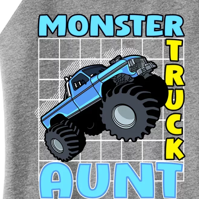 Monster Truck Aunt Monster Truck Family Fans Meaningful Gift Women’s Perfect Tri Rocker Tank