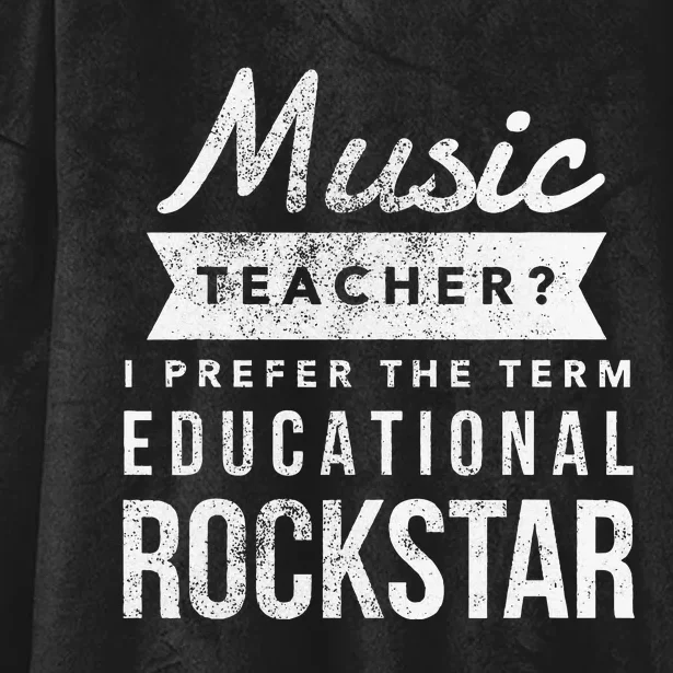 Music Teacher Appreciation Gifts Hooded Wearable Blanket