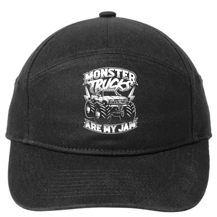 Monster Truck Are My Jam For Monster Truck Lovers 7-Panel Snapback Hat