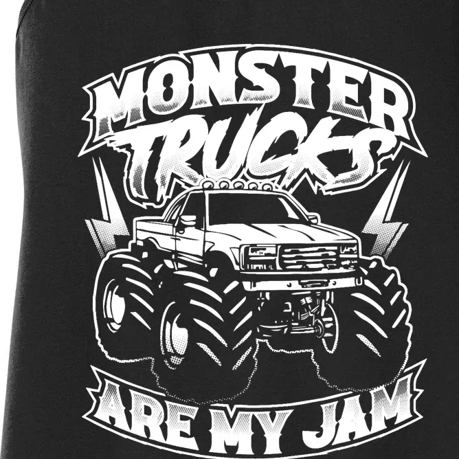 Monster Truck Are My Jam For Monster Truck Lovers Women's Racerback Tank