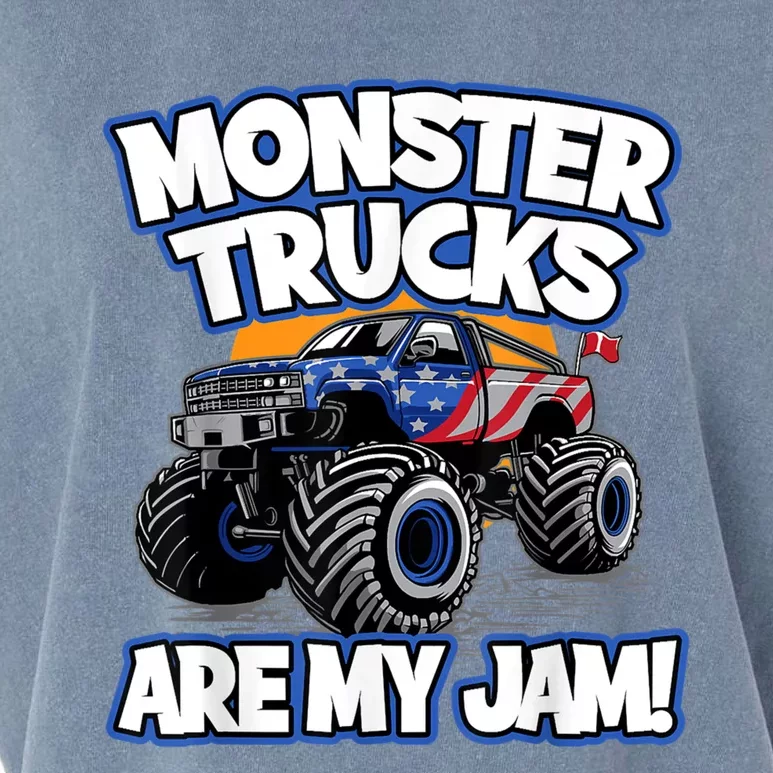 Monster Trucks Are My Jam Garment-Dyed Women's Muscle Tee