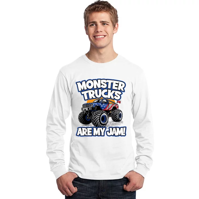 Monster Trucks Are My Jam Tall Long Sleeve T-Shirt