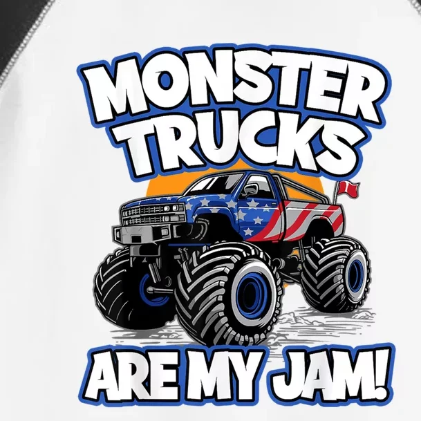 Monster Trucks Are My Jam Toddler Fine Jersey T-Shirt