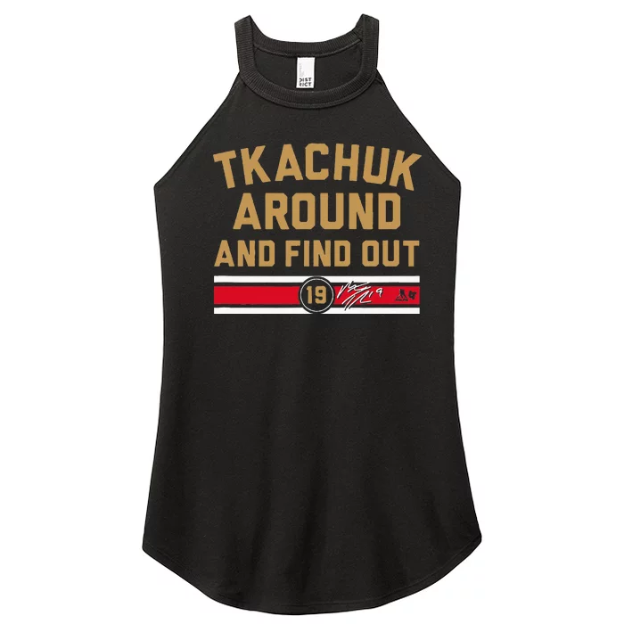 Tkachuk Around And Find Out Florida Hockey Women’s Perfect Tri Rocker Tank