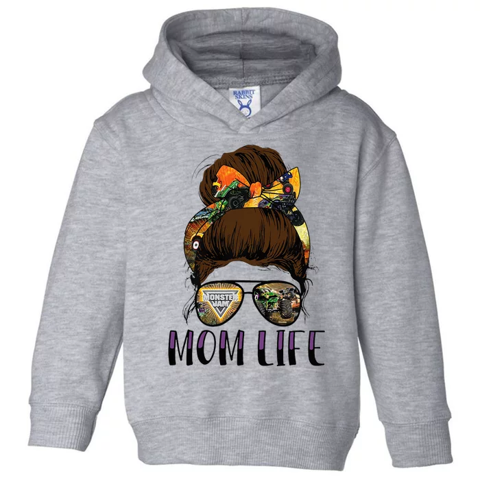 Monster Truck Are My Jam For Monster Truck Lovers Momlife Toddler Hoodie